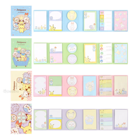 Set de 6 Blocs de Notas Adhesivas Pokémon, 12 Piezas, Papelería Coreana para Niños, Bloc de Notas con Personajes Lindos, Pikaed Anime, Venta al por Mayor para la Escuela, AB0172