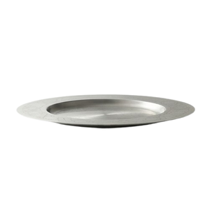Assiettes de service rondes tendance en argent plaqué avec motif gravé pour mariage, idéales pour la nourriture et les salades - Product Image 5