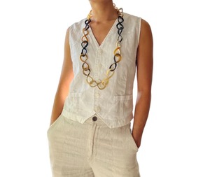 Collar de Cadena de Cuerno Ecológico de la Mejor Calidad con Amuleto Etéreo, Hecho a Mano con Cuerno Natural, Estilo Moderno por Perfect Enterprises - Product Image 2