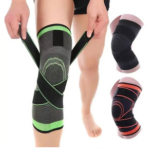 Genouillères fines en néoprène Econex Sports, grises, respirantes, protection conventionnelle, à enfiler, universelles, unisexes, toutes saisons, pour la musculation - Product Image 1