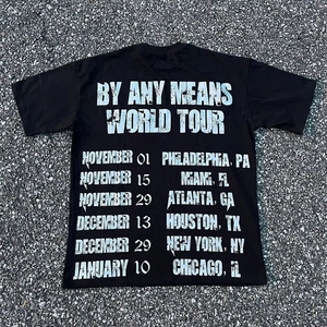 Camiseta Personalizada de Cuello Redondo, Corte Cuadrado, Estampado en Serigrafía, Estilo Urbano, Doble Capa, Manga Larga para Hombre - Product Image 3