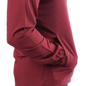 เสื้อแจ็คเก็ตผู้ชายสำหรับเล่นกีฬา สีเบอร์กันดี น้ำหนักเบา กันลม ระบายอากาศได้ดี ซิปเต็มตัว เหมาะสำหรับกีฬา ลำลอง กิจกรรมกลางแจ้ง วิ่ง ออกกำลังกาย - Product Image 6