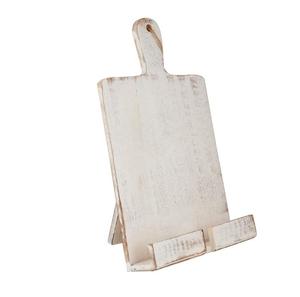 Support de livre de recettes en bois naturel minimaliste, support moderne pour livre de cuisine, présentoir de tablette, étagère de comptoir, inspiré de la cuisine naturelle - Product Image 2