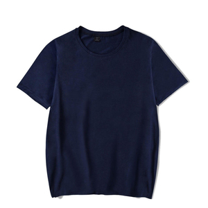 เสื้อยืดคอกลมแขนสั้นผู้ชาย PUFFIN SPORTS คุณภาพสูง ผ้าฝ้าย 100% ทรงปกติ สีพื้น ผ้าเจอร์ซีย์ถักแบบเรียบ - Product Image 2