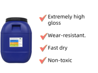 Vernis de sur-impression acrylique aqueux haute brillance Lihap pour impression offset, revêtement écologique aqueux pour emballages en papier
