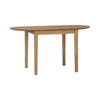 Mesa de Comedor Extensible Ovalada de Madera de Roble Natural Resistente Nesthouz para 4 Personas, Muebles Modernos para Apartamento, Requiere Ensamblaje