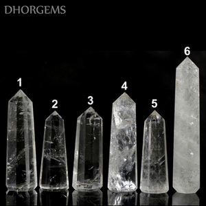 Varita de Cuarzo Cristalino Pulido, Torre de Cuarzo Transparente Natural, Punto de Masaje de Piedra Preciosa, Varita de Cristal Mejorada para Relajación y Sanación - Product Image 5