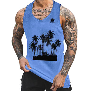 เสื้อกล้ามผู้ชายแบบถักระบายอากาศได้ดีเสื้อกีฬาแขนกุดวิ่งออกกำลังกายในยิมเสื้อกั๊กน้ำหนักเบา - Product Image 4