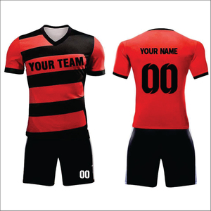 ชุดฟุตบอลแบบสั่งทำพิเศษสำหรับทีมชายและหญิง เสื้อทีมฟุตบอล ชุดแข่งฟุตบอล ฤดูใบไม้ผลิ ผ้าสแปนเด็กซ์ผสมคอตตอน ระบายอากาศได้ดี ปรับแต่งด้านหน้าได้ - Product Image 6