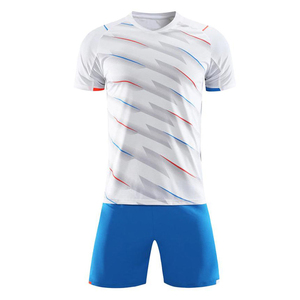 Soccer Match Kit Premium Quick Dry Fabric Jersey And Shorts Lightweight Comfortable <b>Athletic</b> Uniform - Product Image 1