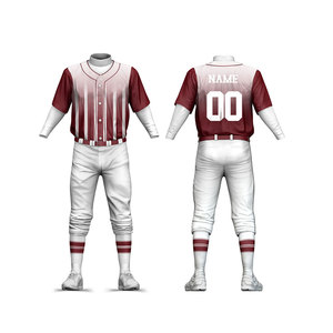 OEM Service Design Baseball Uniform Whole Sale Blank Fashion Men Baseball Uniform Custom Baseball Uniform for Adults - Product Image 2