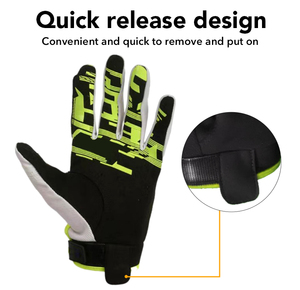 Custom MTB Mountain <b>Bike</b> Gloves Full <b>Finger</b> Breathable Touchscreen Hook & Loop Closure Unisex All Seasons Protective - Product Image 4