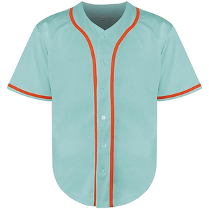 Fan baseball jersey classic button front breathable fabric short sleeves relaxed fit perfect for cheering at <b>games</b> team events - Product Image 5