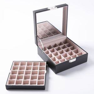 Organizzatore per Orecchini a 50 Scomparti, 2 Livelli, Staccabile, con Grande Specchio - Product Image 2