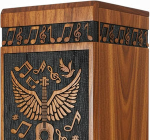 Urnas de Cremación de Madera de Diseño Único y Alta Calidad para Adultos, Urnas Funerarias de Madera, Tamaño Personalizado, Artículos Funerarios - Product Image 4