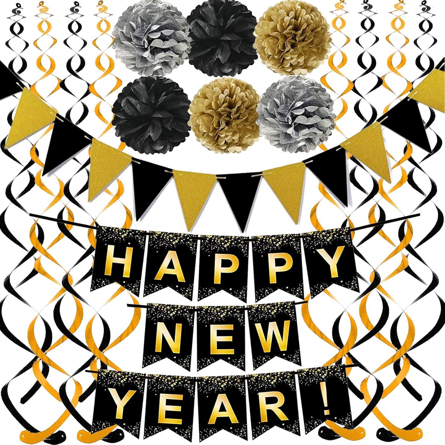 Black, Gold, Grey Color
