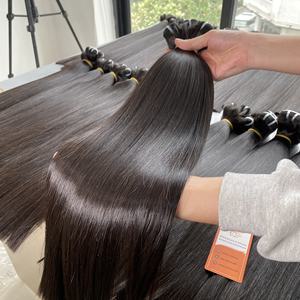 Vente en gros 40 pouces paquets de cheveux humains droits extensions de cheveux de trame longue durée 100% cheveux vierges purs bruts non transformés - Product Image 5