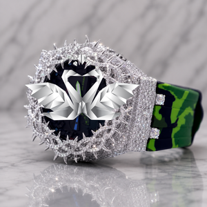 Reloj de lujo Thorn Crown con bisel elaborado con gemas, reloj de moda para hombre - Product Image 2