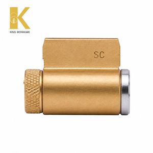กุญแจทองเหลือง SC Keyway พร้อมลูกบิดทองเหลืองแบบกำหนดเอง ขนาด 32 มม. ชุบโครเมียมแบบซาติน ปรับความยาวลูกบิดได้ - Product Image 4