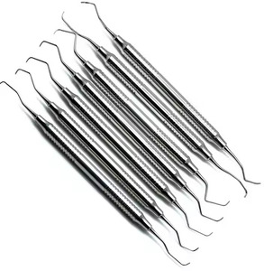 ชุดเครื่องมือผ่าตัดทางทันตกรรม 7 ชิ้น ยี่ห้อ Gracey Curettes Hu-Friedy Sickle Scalers สำหรับขูดหินปูน รากฟัน ลดการอักเสบ ขายดี - Product Image 2