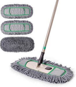 Mopa Plana Multifuncional de Microfibra de Alta Resistencia con Barra Deslizante de Aluminio KSR, Bandeja de Acero Inoxidable, Ecológica y Duradera, 15-20s - Product Image 4