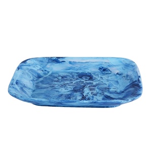 Cuenco de comida epoxi de resina ecológica artesanal con acabado pulido para mesa de comedor elegante y decoración moderna de cocina para el hogar - Product Image 3