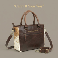 Sac bandoulière en cuir de vachette premium |   Sac à bandoulière Western fait main noir, marron, brun, rustique, sac messager, sac fourre-tout