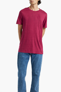 Camiseta de Manga Corta para Hombre, Cuello Redondo, Color Sólido, 100% Algodón Jersey, Corte Regular, Estilo Casual, Ropa para Hombre, Nuevo Estilo de Verano - Product Image 2