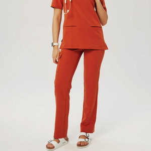 Wholesale <b>Plus</b> <b>Size</b> Women's Heavyweight Oxford Fabric Nursing Set Trouser <b>Scrub</b> Pants Custom Logo Breathable Hospital Needle - Product Image 1