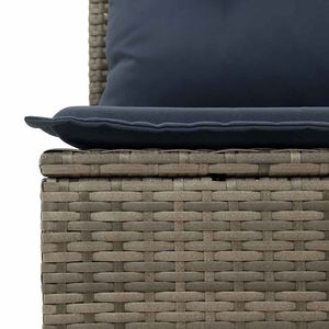 Ensemble de canapés de patio en polyrotin gris, 10 pièces, avec coussins, ensembles de jardin (pour les États-Unis uniquement) - Product Image 3