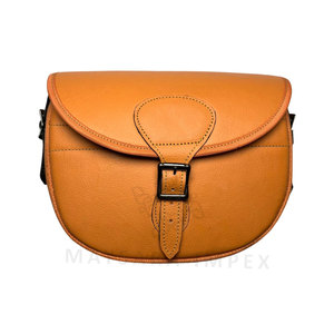 Bolsa de Caza al por Mayor de Cuero Marrón 100% Cuero Original, Funda Acolchada, Estuche Corto, Forrada con Sherpa - Product Image 4