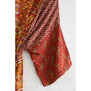 ชุดคลุมกิโมโนผ้าไหมเย็บต่อกัน ระบายอากาศได้ดี ไซส์ใหญ่พิเศษ สำหรับผู้หญิง ดีไซน์โบโฮ ชุดนอนยาว ของขวัญพรีเมียม - Product Image 4