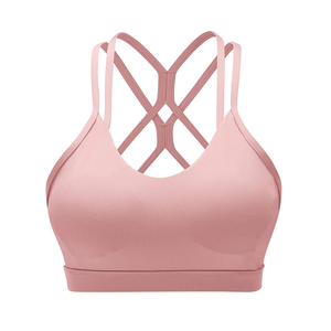Vêtements de yoga d'été pour femmes : sous-vêtements respirants, soutien-gorge de sport pour la course à pied, effet push-up et maintien anti-choc - Product Image 1