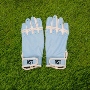 Custom Logo Design Breathable Durable PVC Rubber Plain Full Finger Non-Slip Ambidextrous Eco-Friendly <b>Baseball</b> Batting Gloves - Product Image 5