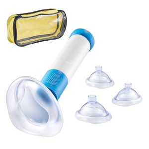 Dispositivo di Aspirazione Portatile per Primo Soccorso con Maschere Multi-Misura 4 in 1 e Borsa di Conservazione, Dispositivo Portatile Anti-Soffocamento per la Pulizia delle Vie Aeree - Product Image 1