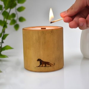 Top Quality Decorative <b>Candles</b> <b>Dinner</b> Table Centerpiece Bamboo <b>Candle</b> Centerpieces for Baby Shower Party - Product Image 5