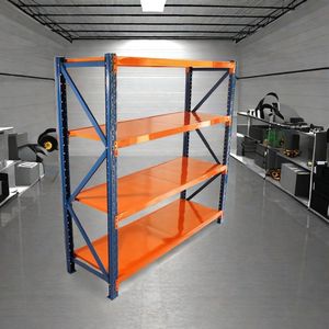 Scaffali Metallici Regolabili a 4 Livelli per Garage, Capacità 4400 Libbre, Uso Industriale - Product Image 6