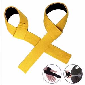 Sangles de musculation de qualité supérieure fabriquées en coton blanc résistant, disponibles avec logo et couleur personnalisés, prix avantageux - Product Image 1