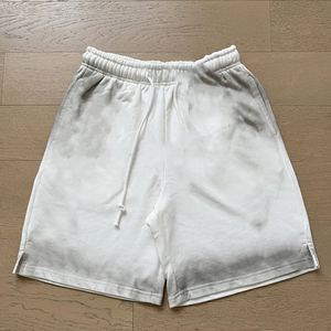 Manufacturer Women's Casual Acid Wash <b>Drawstring</b> Shorts Heavyweight 420g Washed Cotton Eco-Friendly - Product Image 6