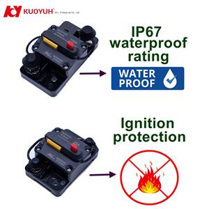 Disjoncteurs industriels et domestiques haute tension en plastique, haute intensité, 150-300A, à montage en surface, réinitialisation manuelle - Product Image 5