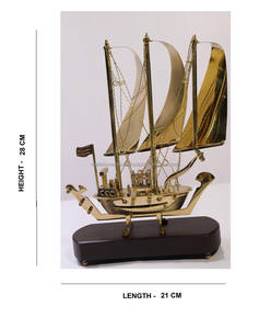 Vaisselle de table en laiton antique sculptée, thème nautique, décoration pour la maison et le bureau, cadeau - Product Image 2