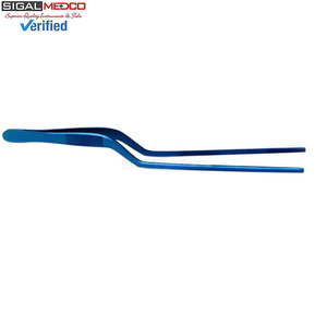 SIGAL MEDCO - Juego de 5 Pinzas de Cocina de Acero Inoxidable de Alta Calidad, Pinzas Largas Curvas y Puntiagudas, Utensilios para Cocinar y Asar a la Parrilla - Product Image 2