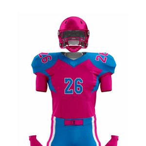 Uniformes de Fútbol Americano Personalizados de Primera Calidad, 100% Poliéster, Manga Corta, Conjuntos de Equipo, Secado Rápido, Transpirables - Product Image 4