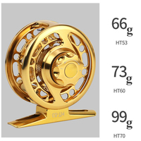 Vente en gros de moulinet de pêche CNC en aluminium 2 + 1BB portée de 100m à 200m portée de 6kg max glisser entièrement en métal pour moulinets de pêche à la mouche sur glace et en eau douce