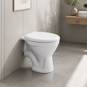 Inodoro de Dos Piezas Eon-S, Moderno, de Cerámica, con Sifón en P, Doble Descarga, Fácil de Limpiar, para Uso en Baños de Hospitales - Product Image 6