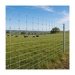 Clôture de champ en fil tressé à nœuds fixes, maille en acier galvanisé pour bétail, moutons, chevaux, chèvres et cerfs, clôture de ferme - Product Image 1