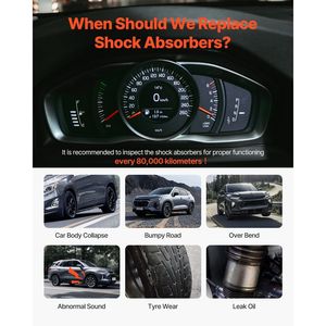 2 Amortiguadores Traseros Compatibles con Cadillac Escalade, Chevrolet Avalanche/Silverado/Suburban/Tahoe, GMC Yukon - Product Image 6