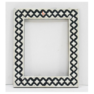 Marcos de fotos coloridos con incrustaciones de hueso y patrones geométricos y tradicionales de lujo para decoración de habitaciones disponibles. - Product Image 2