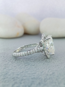 2ct Oval and Round Cut Diamond Women's Fine Solitaire VVS Lab Grown 14k 18k Gold Engagement Wedding Ring GIA IGI Certified - Product Image 2