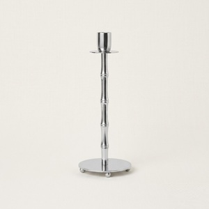 Nordic Sculptural Silver Metal <b>Candle</b> Holder Modern High-End Metal Candlestick With Weighted Base For Romantic <b>Dinners</b> Festive - Product Image 2